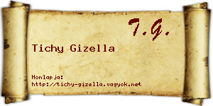 Tichy Gizella névjegykártya